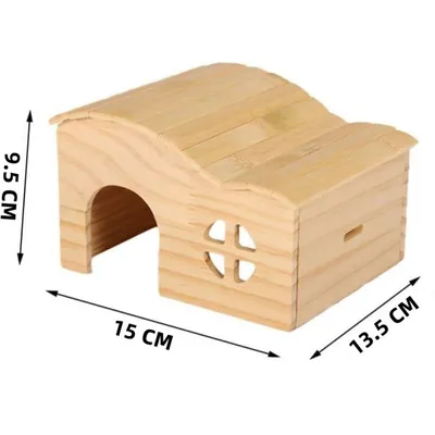 ZooVenture Maison En Bois Sans Fond Résistante Aux Morsures Pour Hamster