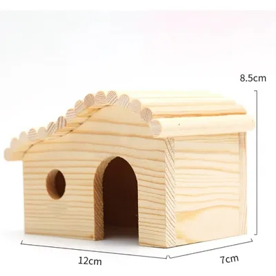 ZooVenture Maison En Bois Sans Fond Résistante Aux Morsures Pour Hamster