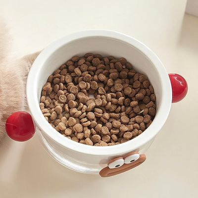 UAMLY Comedero de cerámica 2 en 1 para gatos