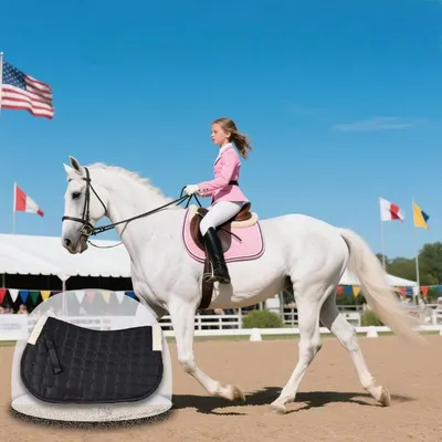 ZooVenture Tapis De Selle Épaissi Anglais Tout Usage Pour Cheval