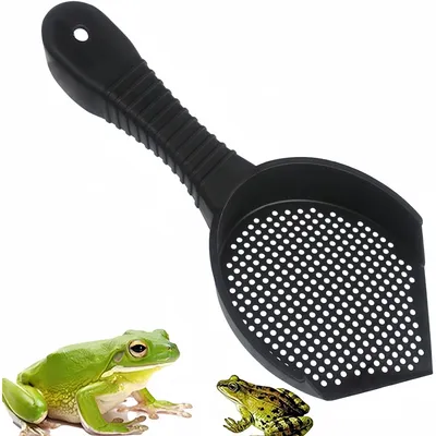 ZooVenture Pala ergonómica de plástico para arena de gatos