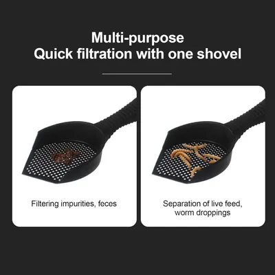 ZooVenture Pala ergonómica de plástico para arena de gatos