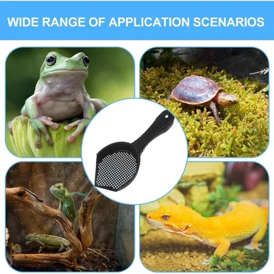 ZooVenture Pala ergonómica de plástico para arena de gatos