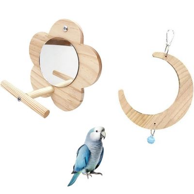 ZooVenture Balançoire En Bois Pour Oiseaux