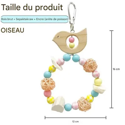 ZooVenture 2 Pcs Ensemble De Balançoires Pour Oiseaux