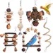 ZooVenture Lot De 6 Jouets À Mâcher En Bois Naturel Pour Oiseaux