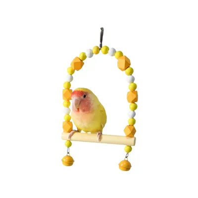 ZenPets Balançoire en bois pour perruches et petits oiseaux