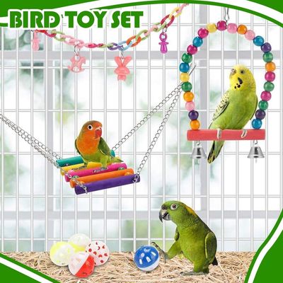 ZooVenture Juego de 13 juguetes para pájaros