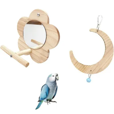 ZooVenture Balançoire En Bois Pour Oiseaux