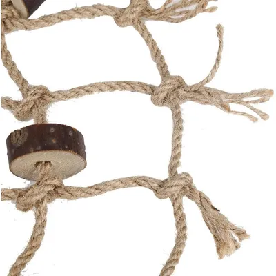 Pet Planet Hamac et Jouet Balançoire avec Échelle en Bois Pour Oiseaux