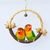 FurryFusion Jouet pour oiseau Ring Swing