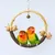 FurryFusion Jouet pour oiseau Ring Swing