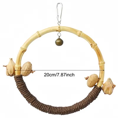 FurryFusion Jouet pour oiseau Ring Swing