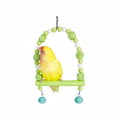 ZenPets Balançoire en bois pour perruches et petits oiseaux