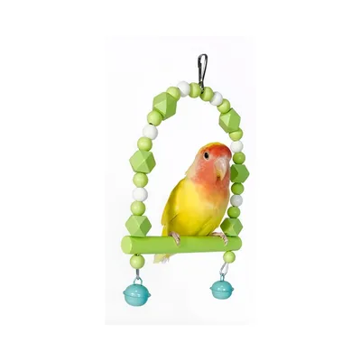 ZenPets Balançoire en bois pour perruches et petits oiseaux