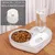 UAMLY Distributeur automatique d'eau et de nourriture pour chat 2 en 1