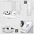 UAMLY Distributeur automatique d'eau et de nourriture pour chat 2 en 1
