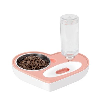 UAMLY Distributeur automatique d'eau et de nourriture pour chat 2 en 1