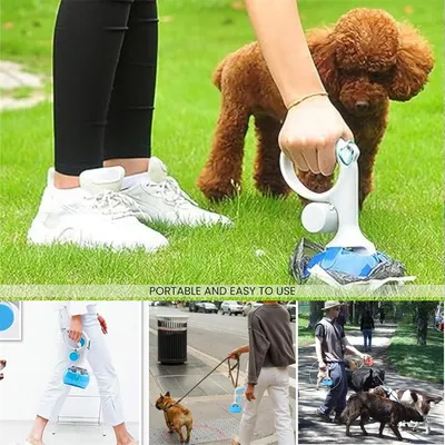 IntiMeg Pala portátil para recoger excrementos de perro