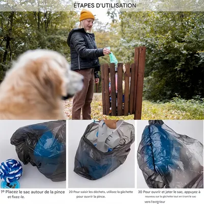 IntiMeg Pala portátil para recoger excrementos de perro