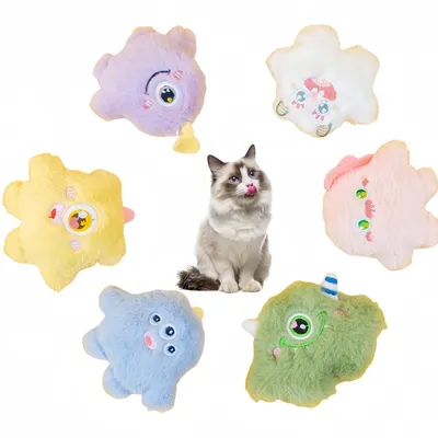Pet Planet Six Pièces Jouets En Peluche À L'herbe À Chat Pour Chats