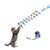 IntiMeg Jouet élastique en bandes arc - en - ciel pour chat