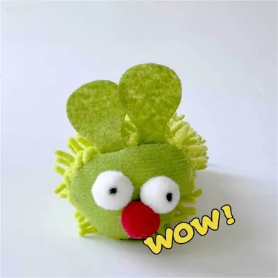 IntiMeg Jouet de chenille en peluche pour chat 2 articles