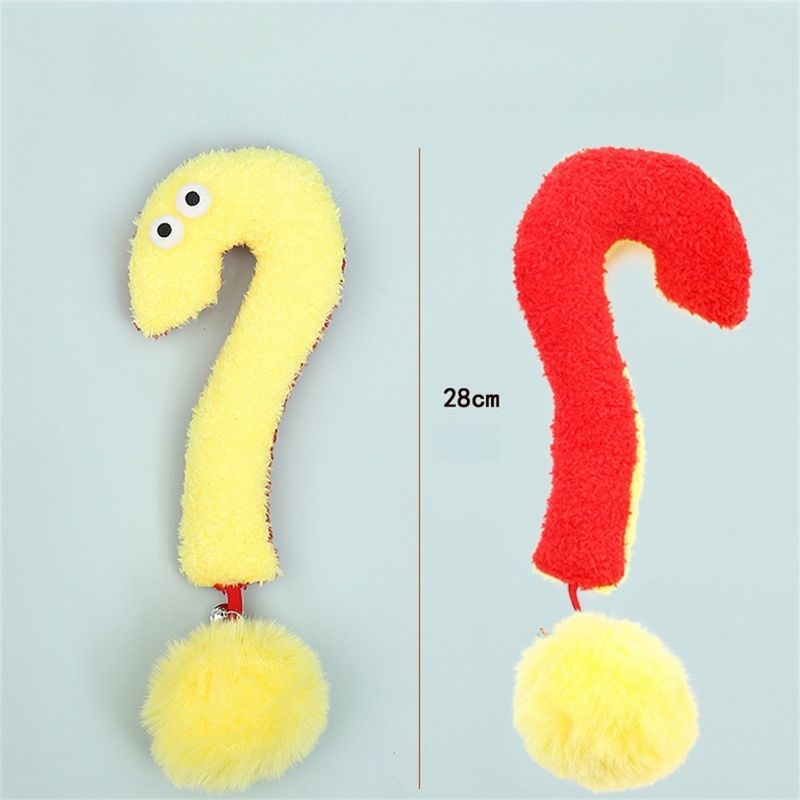 IntiMeg Oreiller jouet pour chat en forme d'exclamation et d'interrogation