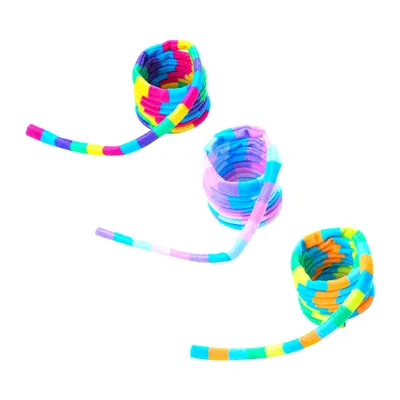 IntiMeg Jouet élastique en bandes arc - en - ciel pour chat