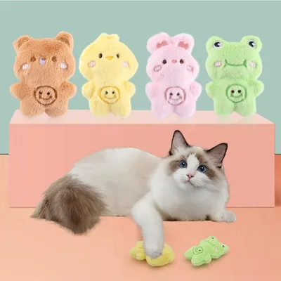 Pet Planet Quatre Pièces Jouets En Peluche À L'herbe À Chat Pour Chats