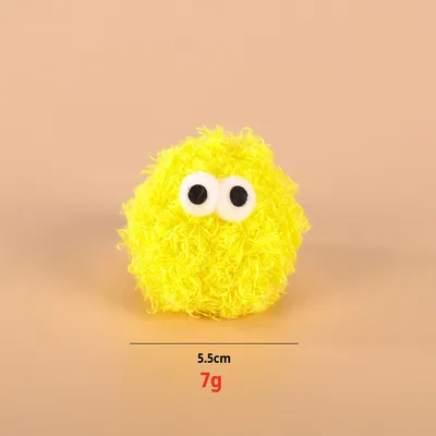 IntiMeg Jouet pour chat en forme de boule pompon colorée