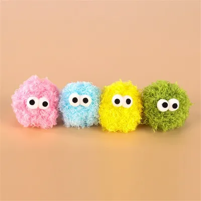 IntiMeg Jouet pour chat en forme de boule de mousse colorée