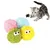 IntiMeg Jouet pour chat en forme de boule de mousse colorée