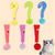 IntiMeg Oreiller jouet pour chat en forme d'exclamation et d'interrogation