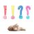 IntiMeg Oreiller jouet pour chat en forme d'exclamation et d'interrogation