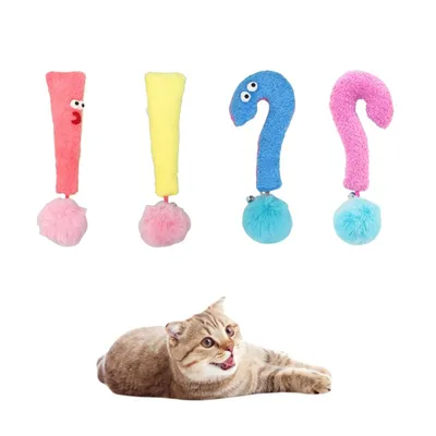 IntiMeg Oreiller jouet pour chat en forme d'exclamation et d'interrogation