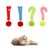 IntiMeg Oreiller jouet pour chat en forme d'exclamation et d'interrogation