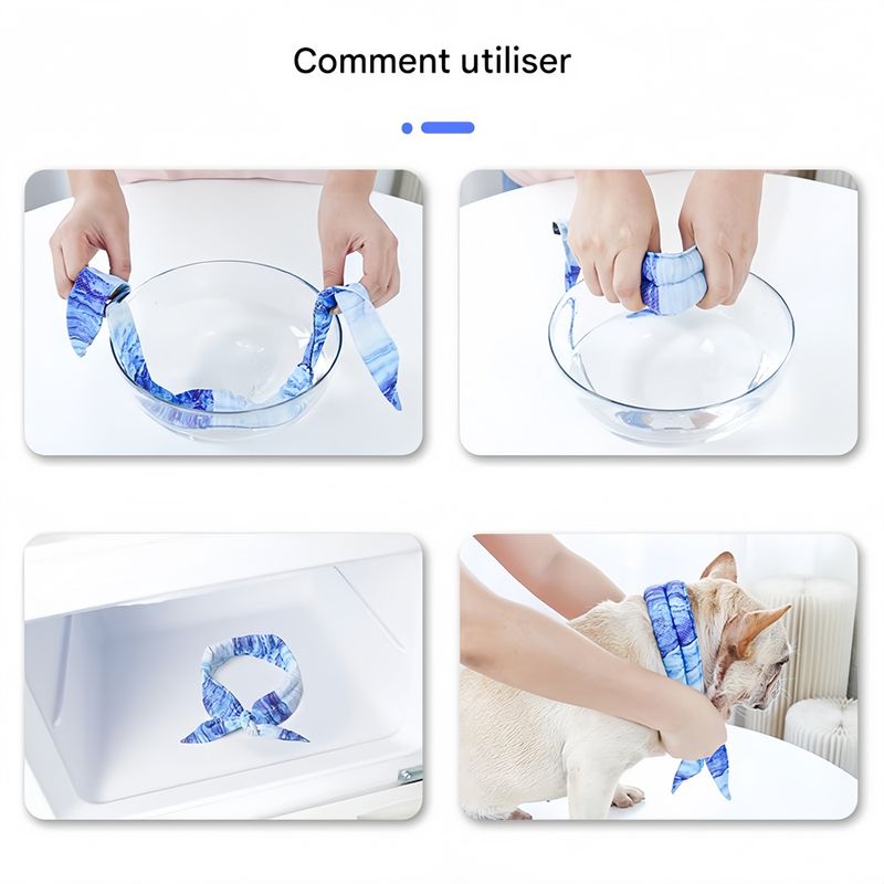 Pet Planet Écharpe froide en gel pour animaux de compagnie
