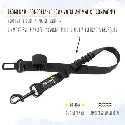 Rudelkönig Ceinture de sécurité pour chiens voiture