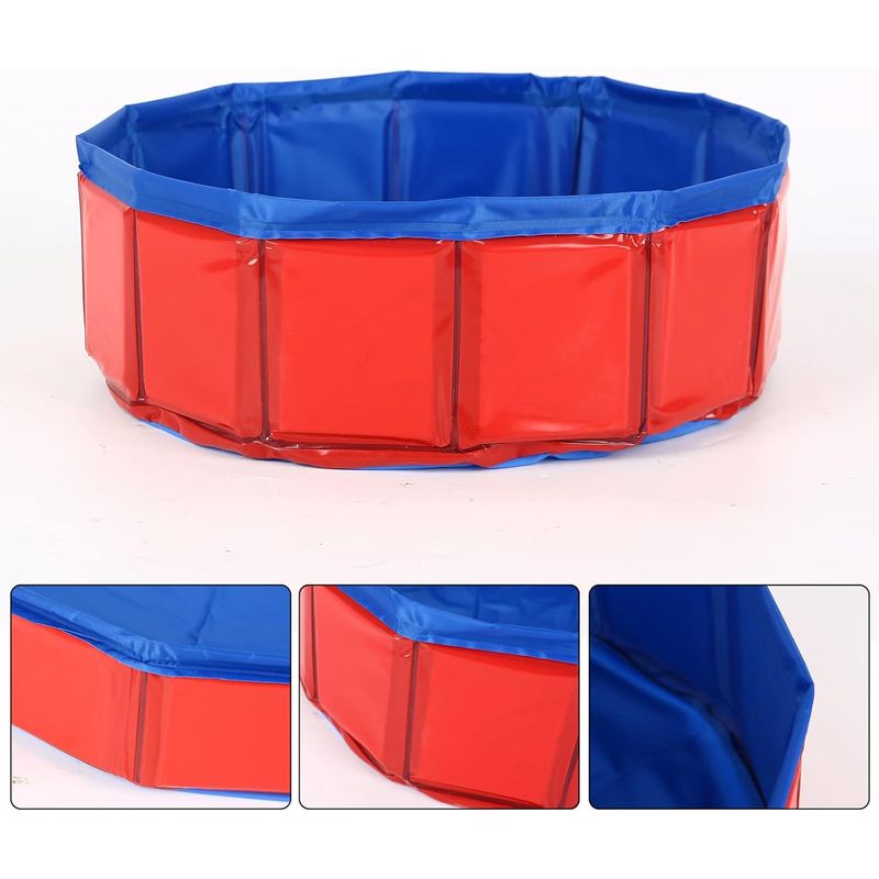 Qinhul Piscine pliable pour chats et chiens