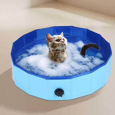 Qinhul Faltbarer Pool für Katzen und Hunde
