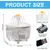 Qinhul Fontaine à eau automatique pour chat