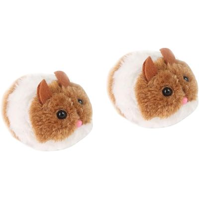 Qinhul Jouet en peluche pour chat en forme de souris