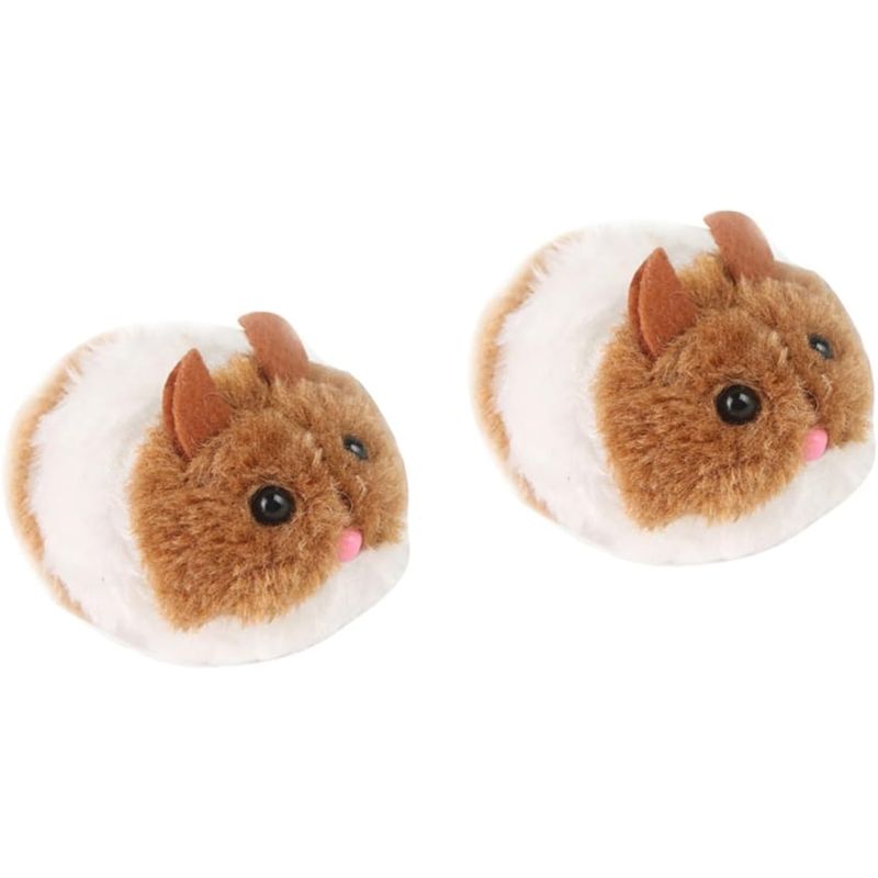 Qinhul Jouet en peluche pour chat en forme de souris