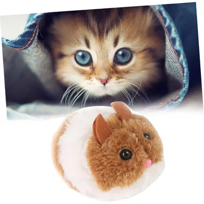 Qinhul Jouet en peluche pour chat en forme de souris