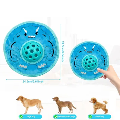 Qinhul Frisbee en forme de nourriture pour chien