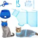 Qinhul Kit de nettoyage et de toilettage pour chat