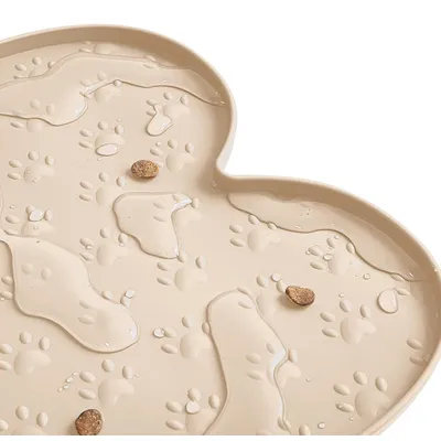 Qinhul Tapis antidérapant en silicone pour gamelles de chat et de chien