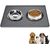 Qinhul Tapis de nourriture antidérapant en silicone pour chats et chiens