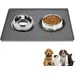 Qinhul Tapis de nourriture antidérapant en silicone pour chats et chiens